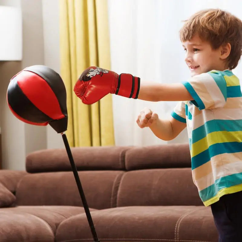 Kids Boxing Gloves - Cartoon PU Leather Training Gloves