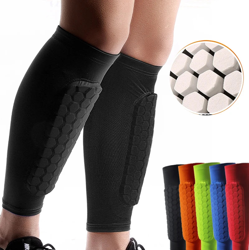 Football Shin Guard Socks with Foam Compression Sleeves