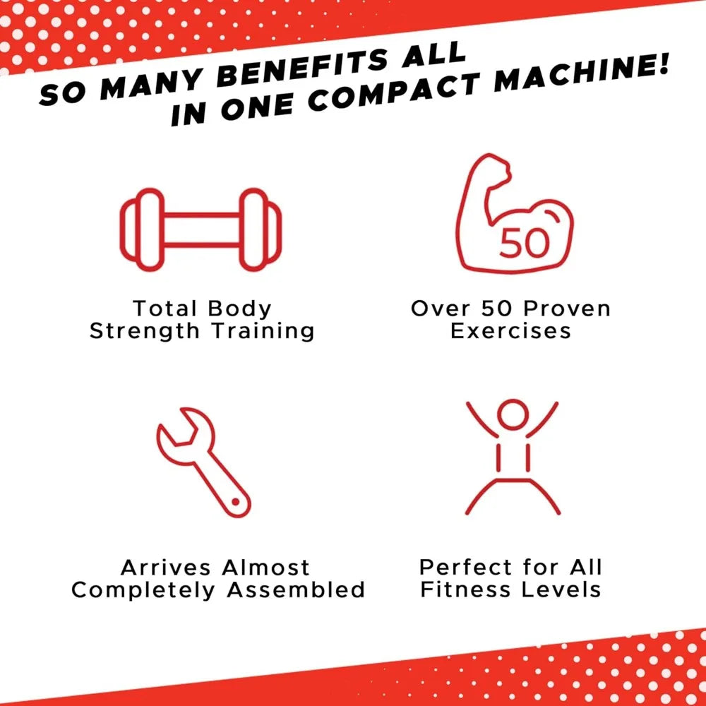 Compact Home Gym Equipment - Versatile Workout Fitness Machine