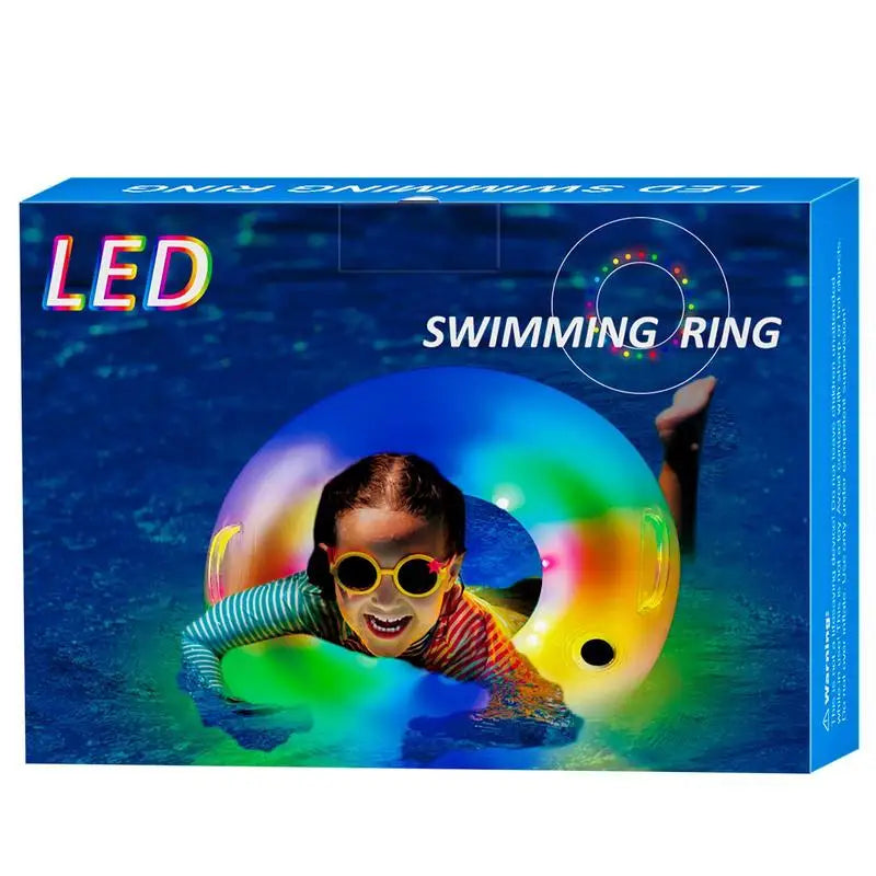Light-Up Inflatable Swimming Ring – Kids Pool Float & Water Toy