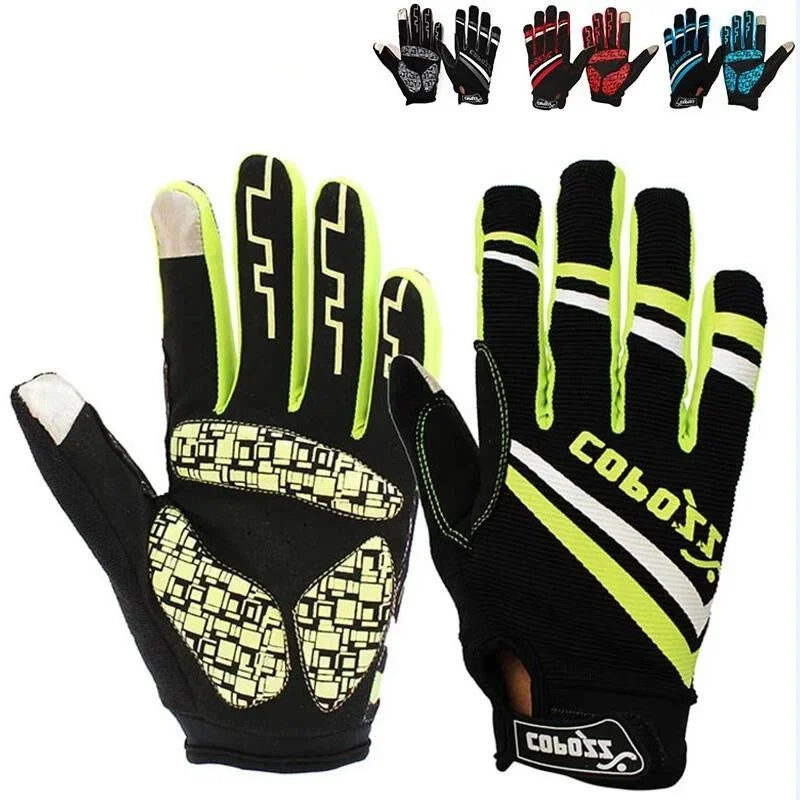Copozz Gel Full Finger Touch Screen Cycling Gloves - MTB Sport Gloves