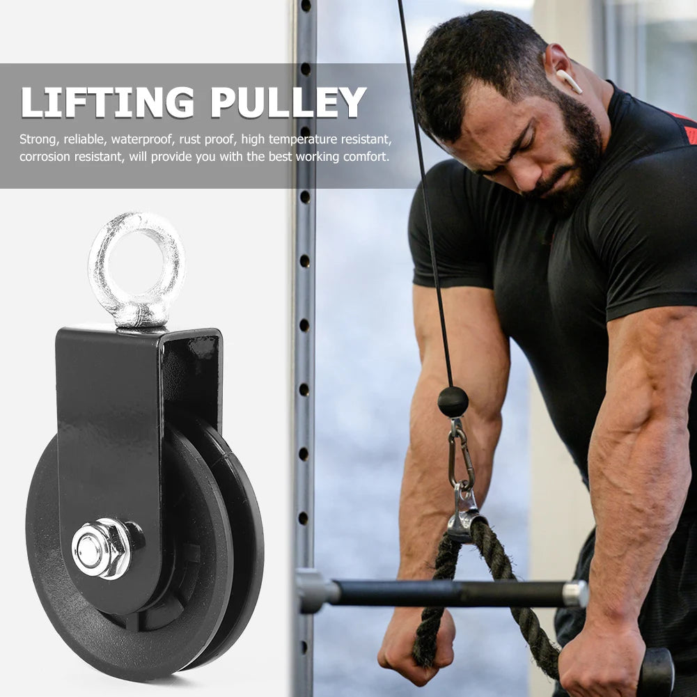 360° Rotation Gym Pulley Machine - Heavy Strength Training DIY Attachment