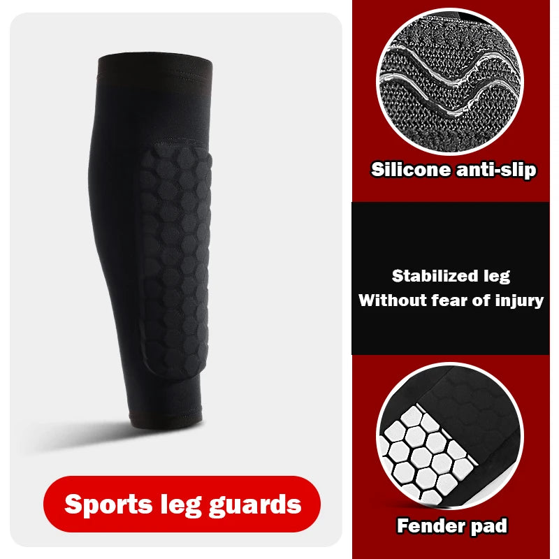 Football Shin Guard Socks with Foam Compression Sleeves