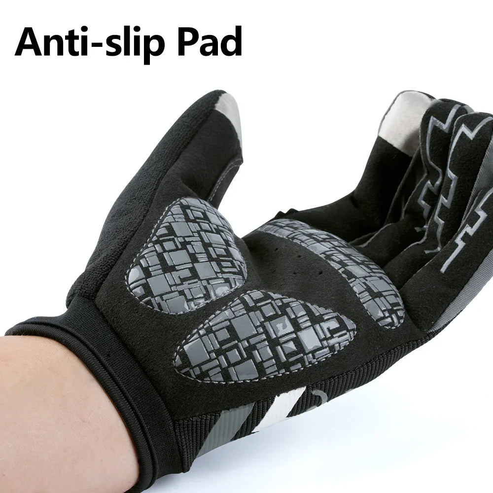 Copozz Gel Full Finger Touch Screen Cycling Gloves - MTB Sport Gloves
