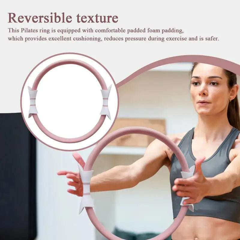 14.96" Pilates Exercise Ring - Double Grip Fitness Hoop