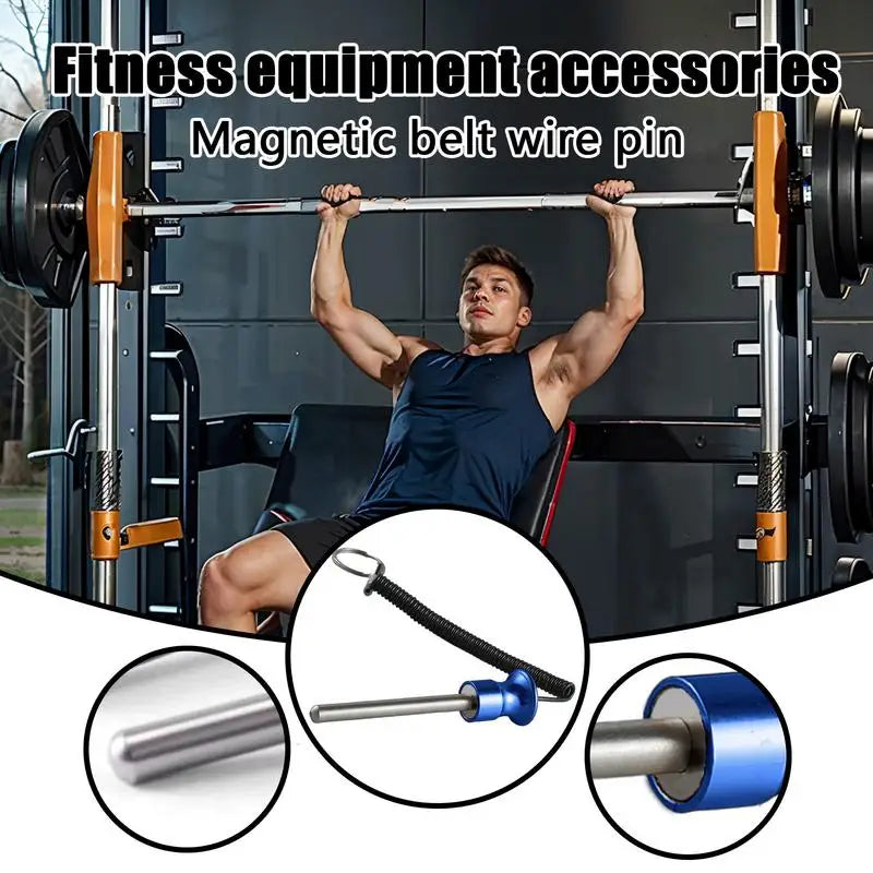 Magnetic Fitness Weight Latch Pin - Heavy Duty Gym Replacement Accessory
