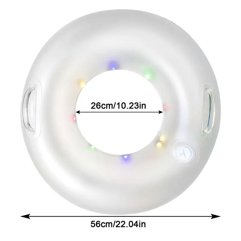 Light-Up Inflatable Swimming Ring – Kids Pool Float & Water Toy