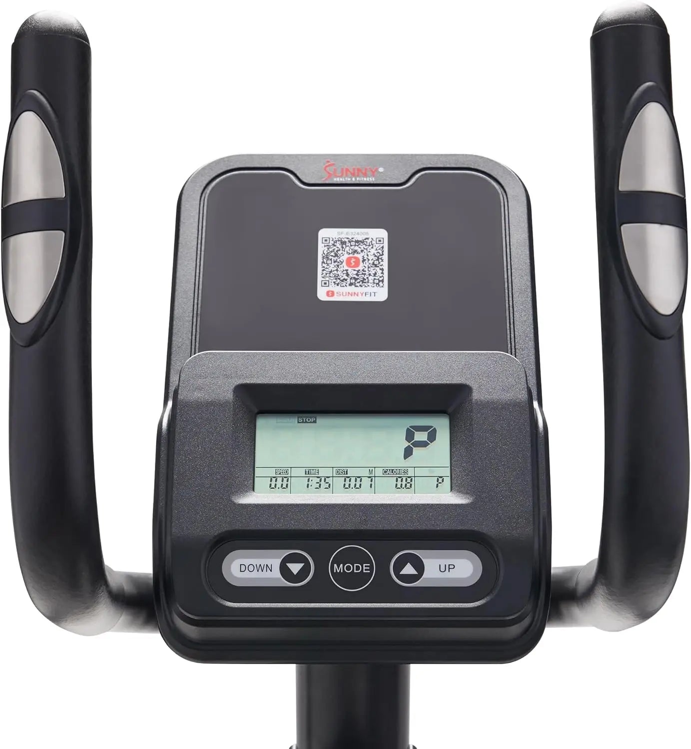 Upright Elliptical Full-Body Exerciser with Pulse Sensors