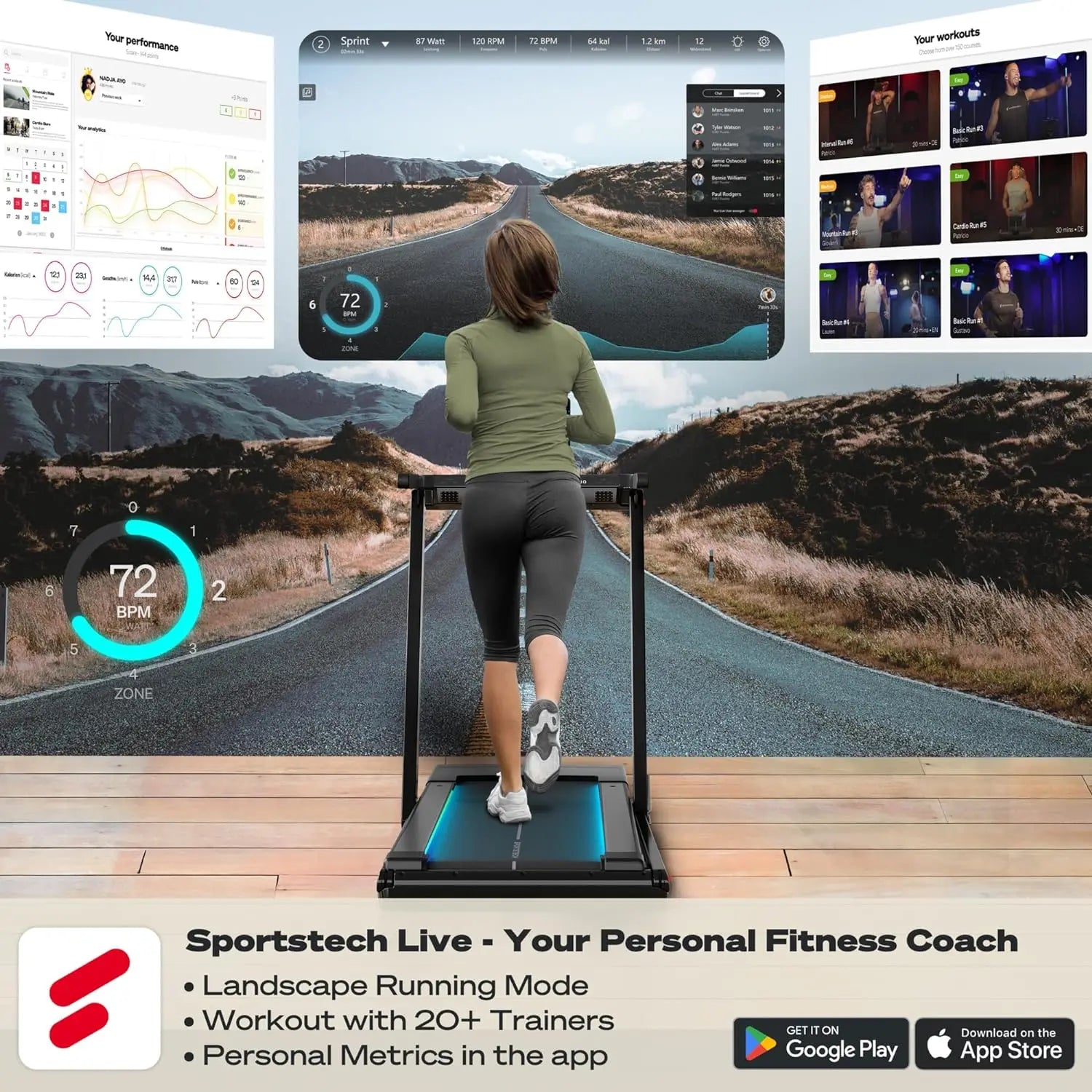 Under Desk Treadmill Walking Pad - Remote Control & App Compatible