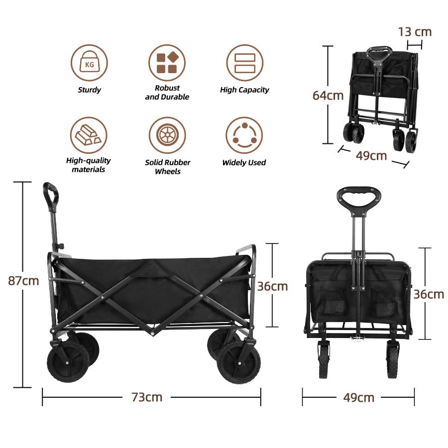 Heavy Duty Folding Wagon Cart