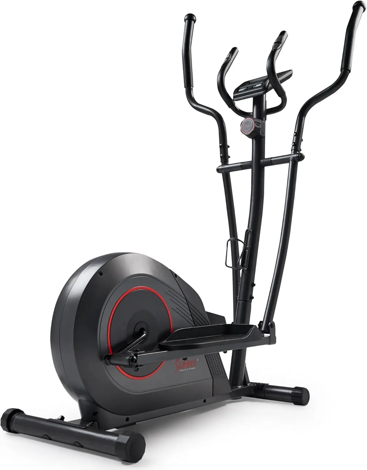 Upright Elliptical Full-Body Exerciser with Pulse Sensors