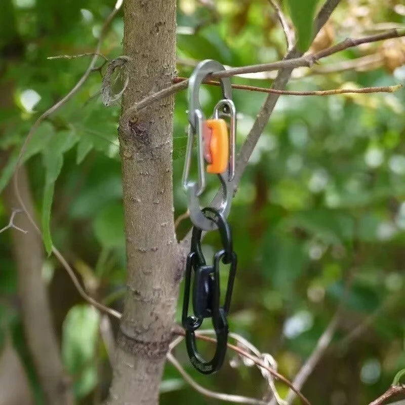 5Pcs Outdoor S-Type Carabiner with Lock