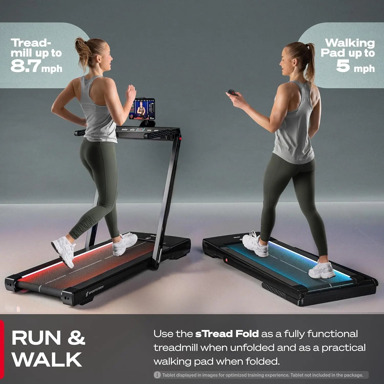 Under Desk Treadmill Walking Pad - Remote Control & App Compatible