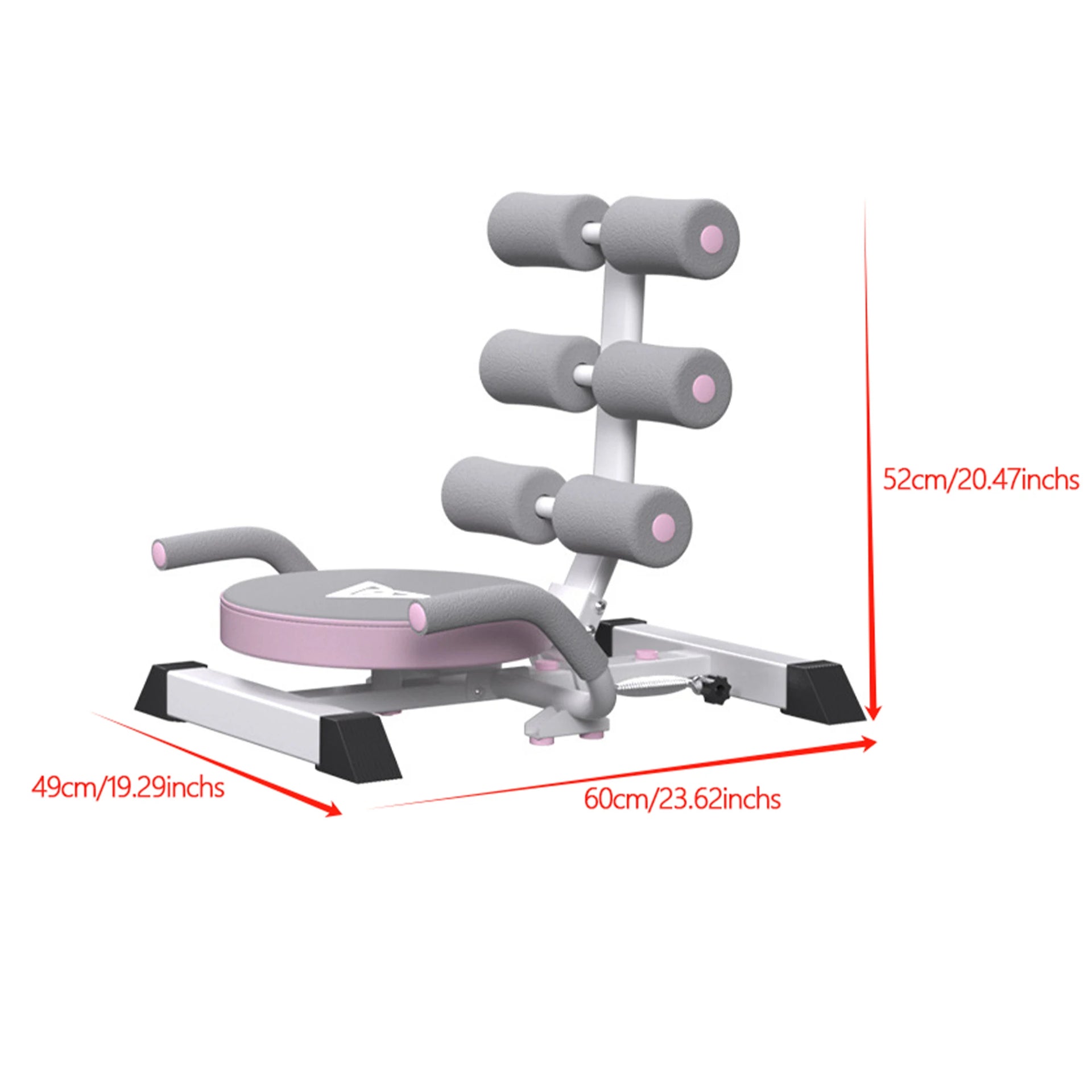 Ab Machine & Sit Up Bench - Portable Core Fitness Workout Equipment