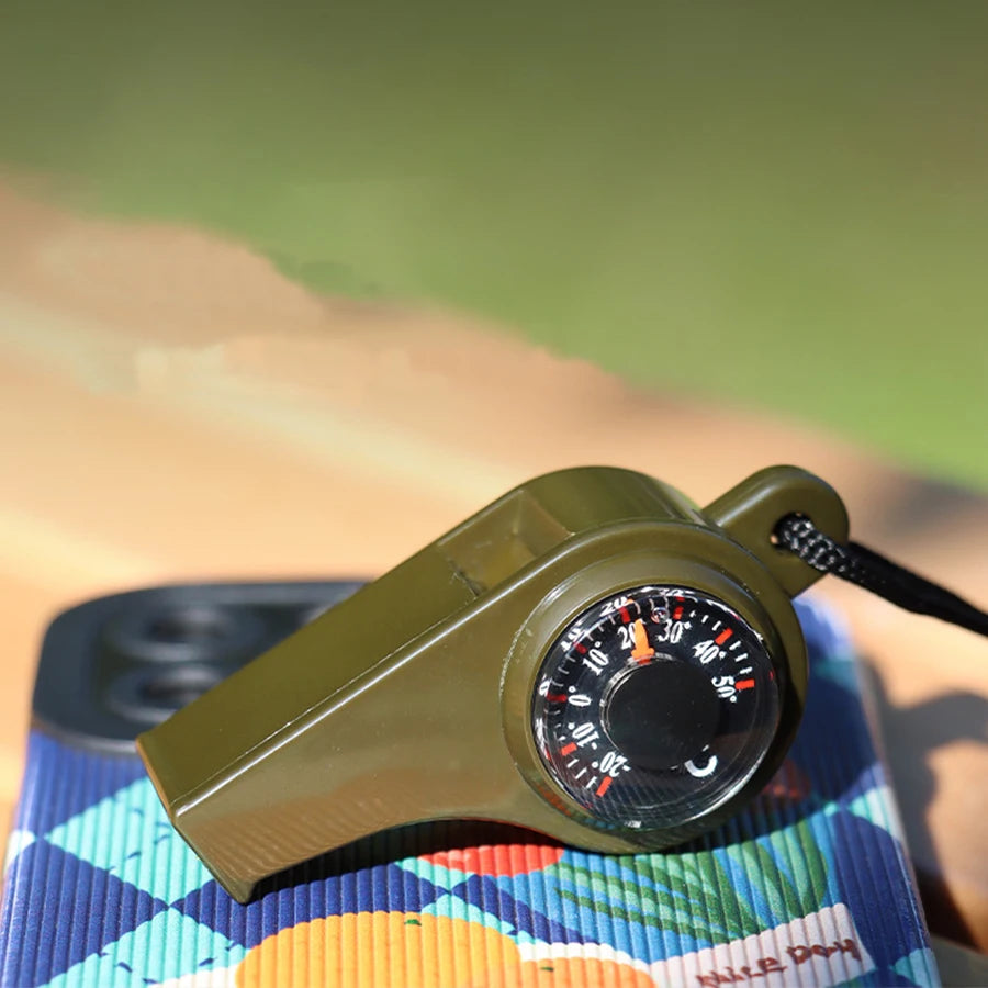 High Decibel Emergency Rescue Whistle with Compass