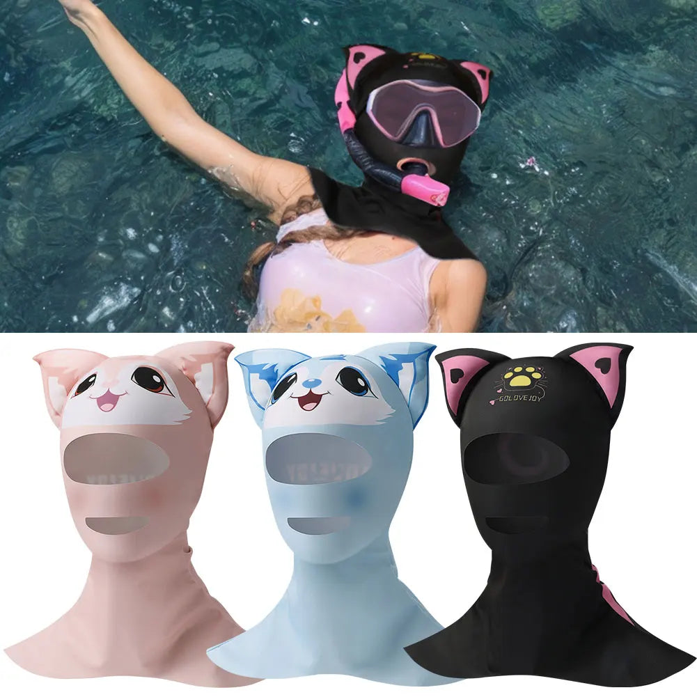 Cartoon Scuba Diving Hood