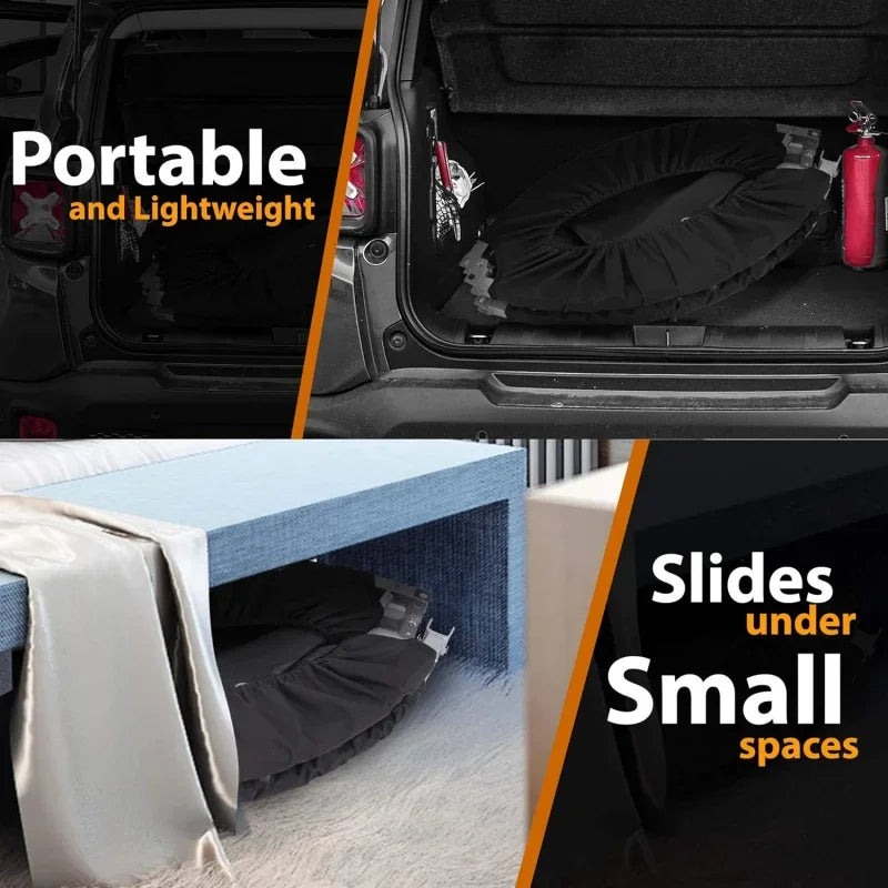 40" Foldable Mini Trampoline - Adjustable Handrail for Home Fitness