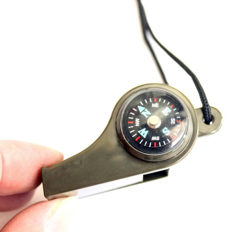 High Decibel Emergency Rescue Whistle with Compass