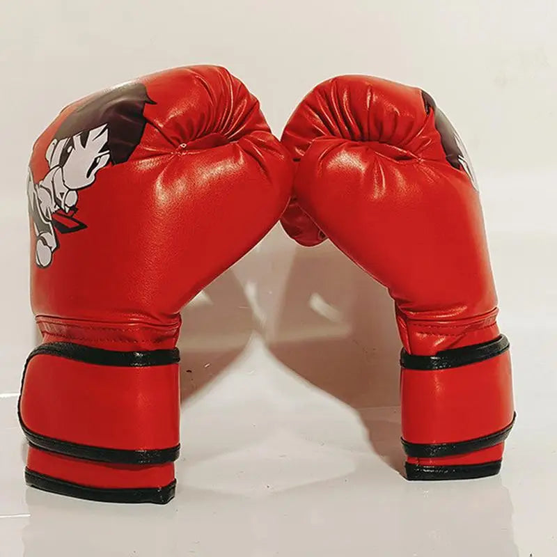 Kids Boxing Gloves - Cartoon PU Leather Training Gloves