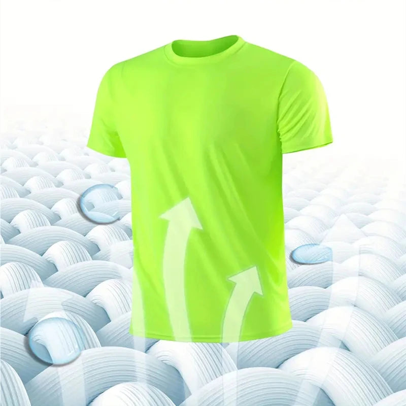 Quick-Drying Round Neck Sport T-shirt