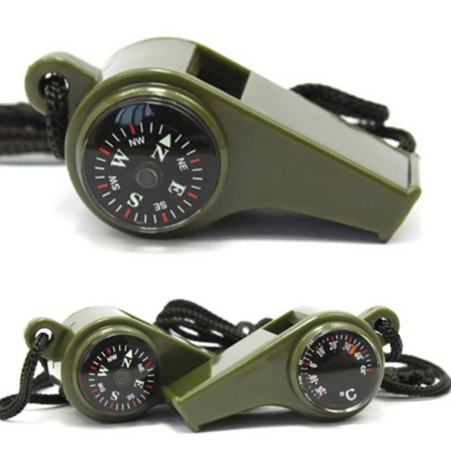 High Decibel Emergency Rescue Whistle with Compass