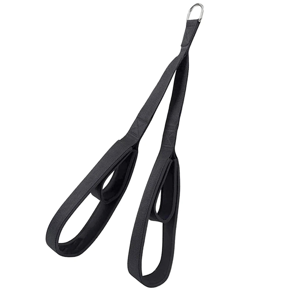 Long Triceps Strap - Anti-Slip Pulldown Rope with Carabiner