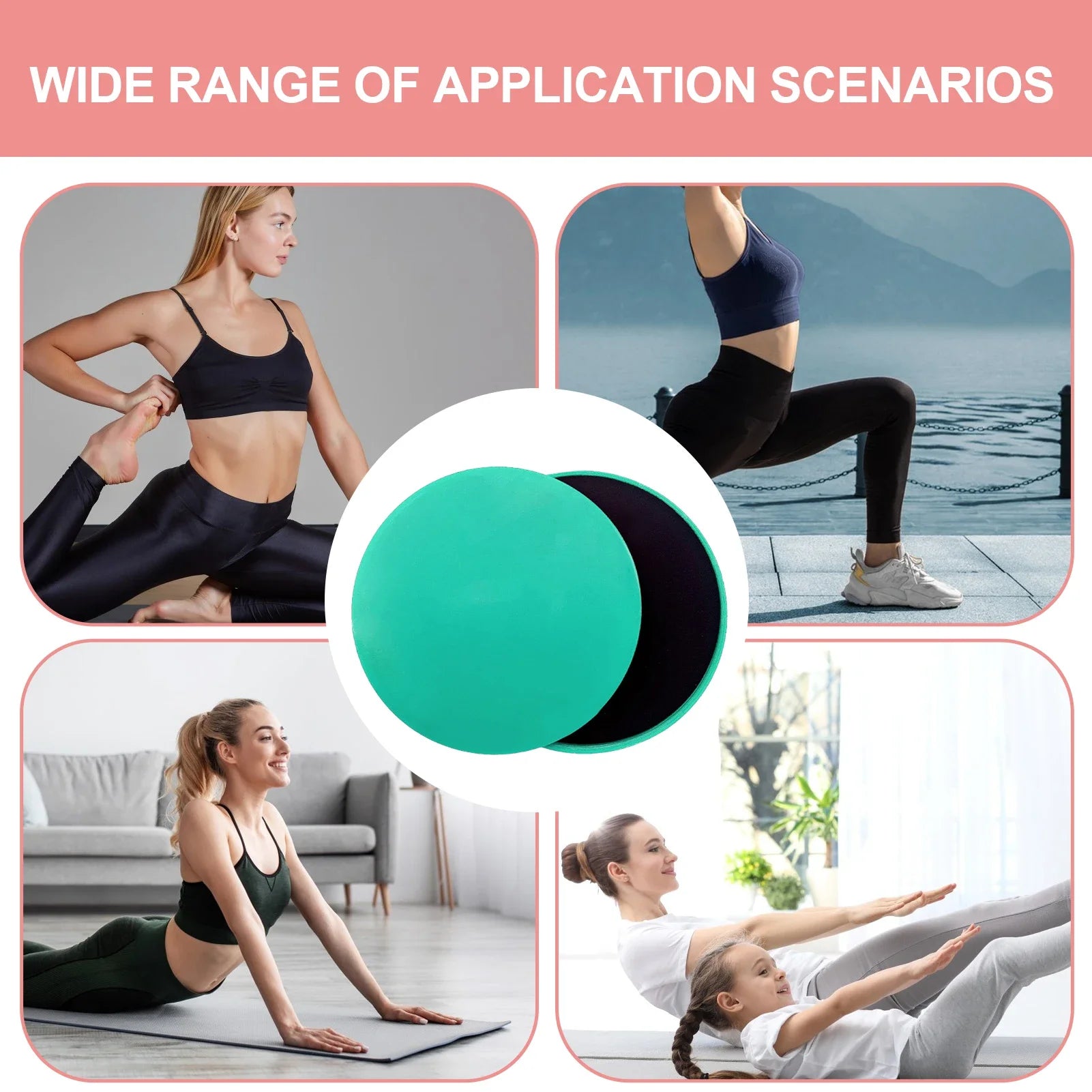 Fitness Core Slider Pilates Exercise Gliding Discs