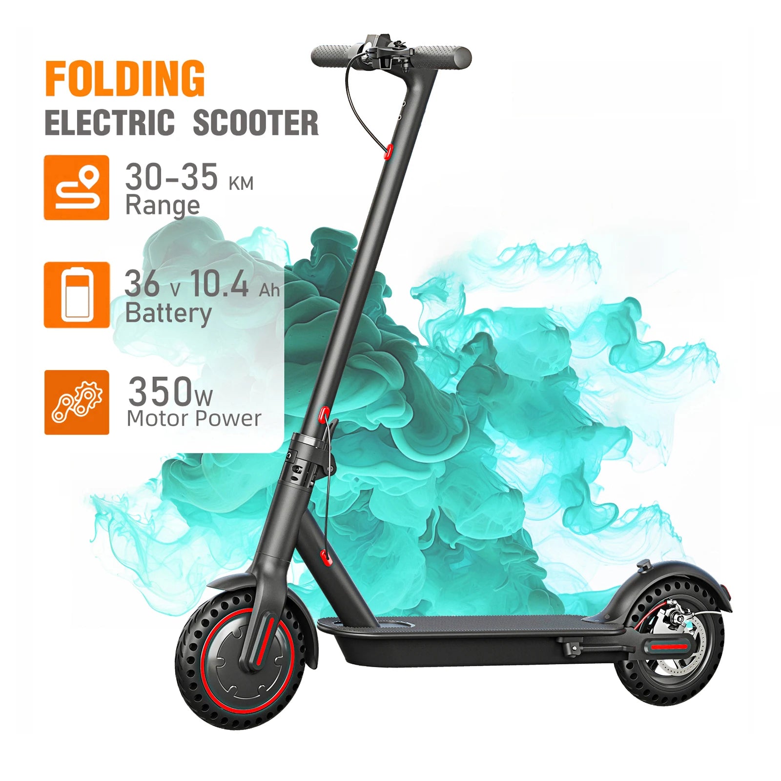 350W Foldable Electric Scooter for Adults & Teens
