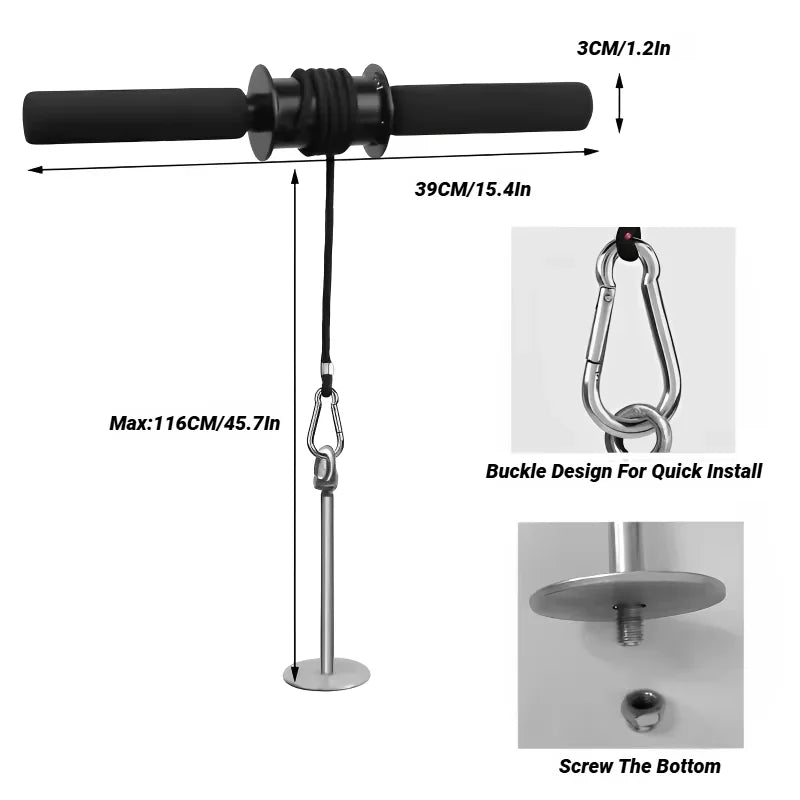 Wrist & Forearm Blaster - Arm Strength Trainer Roller with Hand Grip