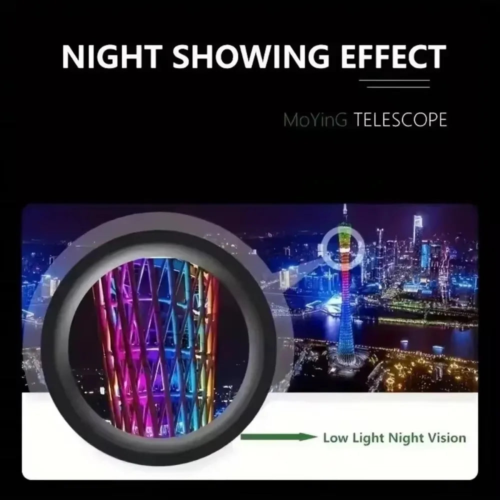 2000×25 HD Monocular Telescope — Mini Portable Mobile Phone Telescope with Holder