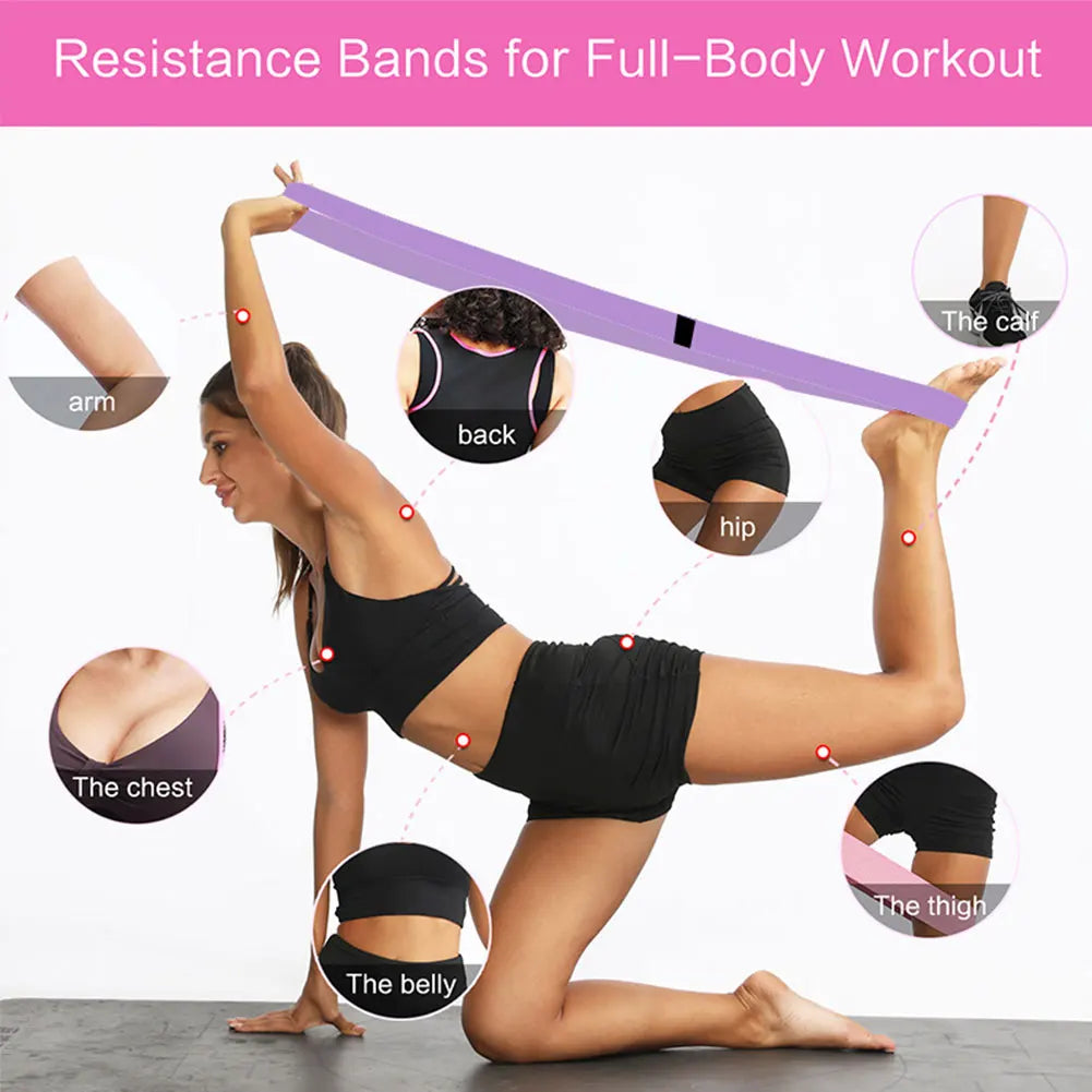 Long Resistance Bands - Exercise Bands for Home Gym & Yoga